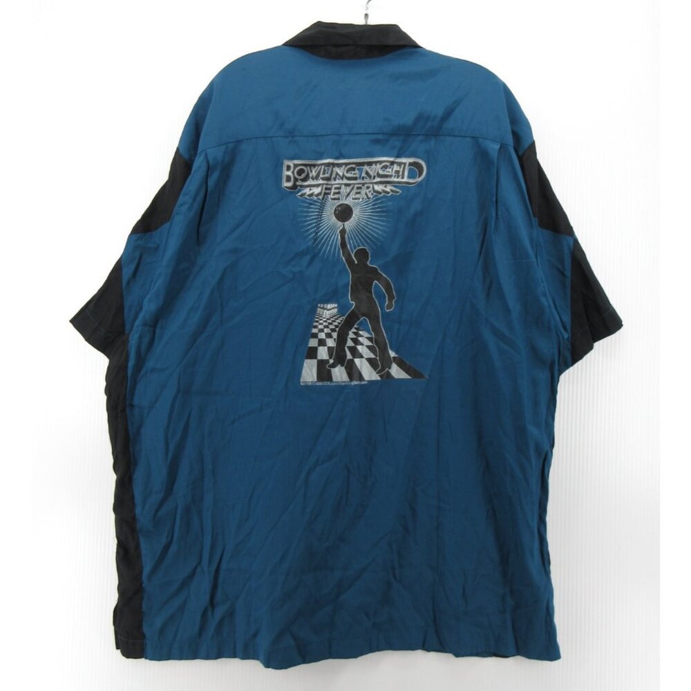 Hilton Shirt XL Bowling Saturday Night Fever Graphic Y2K Rockabilly